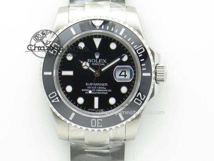 MiroTime 0701 Bold Submariner 41mm 126610 LV Kermit EWF Black Dial on SS Bracelet A 2765